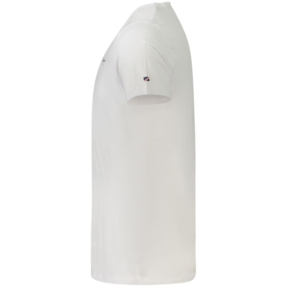 T-Shirt by Pepe Jeans for men in stretch cotton white & print features an on trend silhouette, perfectly showcasing a on trend and for an elevated aesthetic.