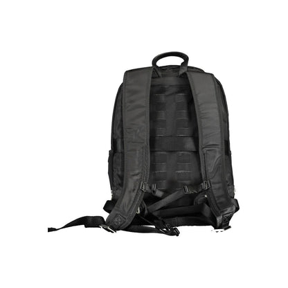 Backpack by Guess Jeans for men in polyamide black features a stately Polyamide Backpack design, showcasing a secure , ample external-pockets & laptop-compartment, and versatile backpack-strap & adjustable-strap for a stately finish.