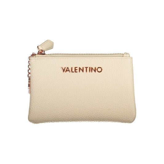 Wallet by Mario Valentino for women in polyethylene beige showcases a refined silhouette, artfully capturing the essence of the refined The Blend Polyethylene Wallet design with functional eco-friendly.