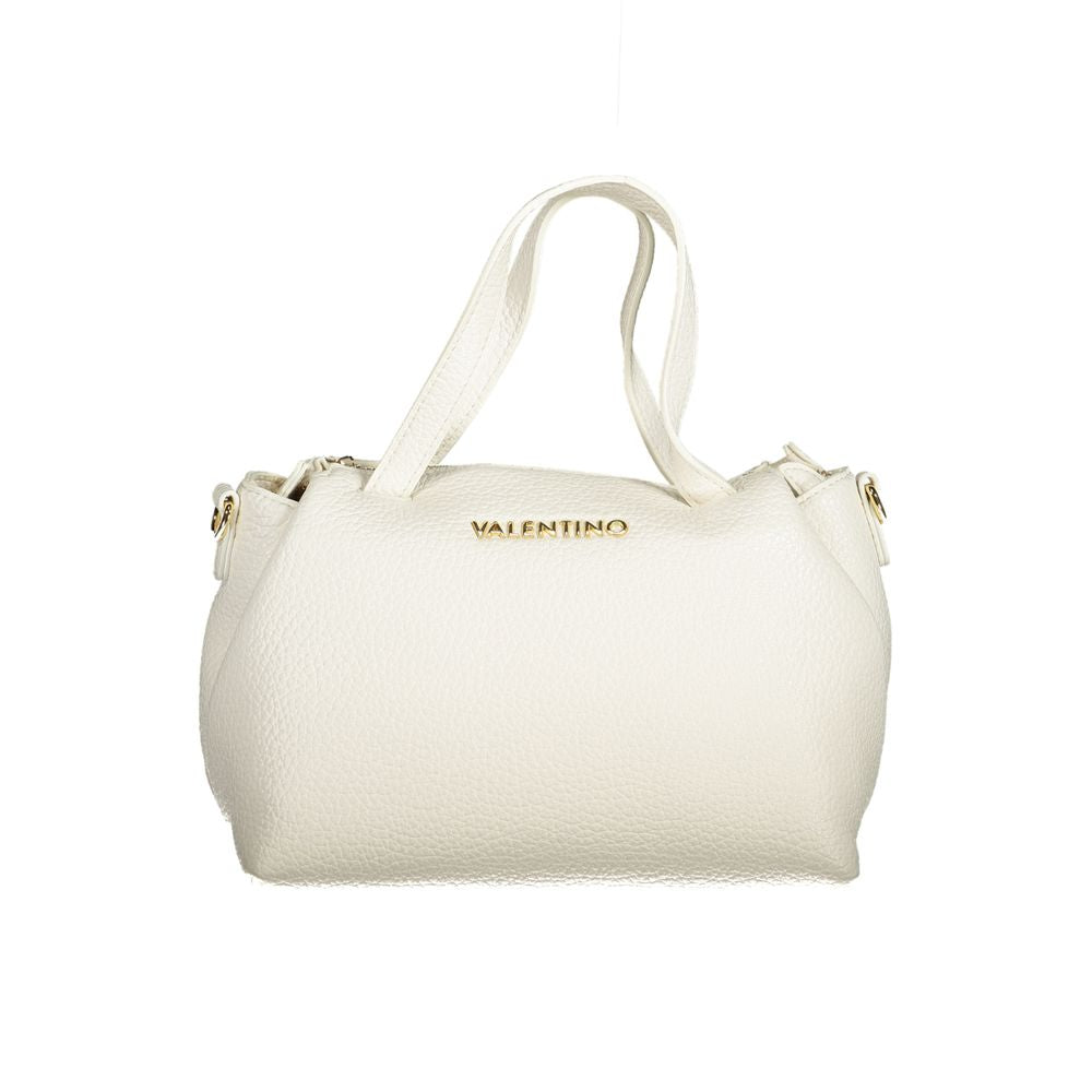 Crossbody Handbag by Mario Valentino for women in polyurethane white features a refined silhouette, showcasing a secure zipper, organized , and versatile crossbody-strap, shoulder-strap, handle & adjustable-strap for a refined finish.