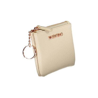 Wallet by Mario Valentino for women in polyethylene beige features a streamlined silhouette, showcasing the streamlined The Blend Polyethylene Wallet design with sophisticated eco-friendly for a premium look.