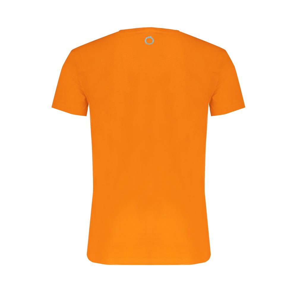 T-Shirt by Trussardi for men in cotton orange & print features an edgy silhouette, meticulously detailed with a sophisticated and for a truly edgy finish.