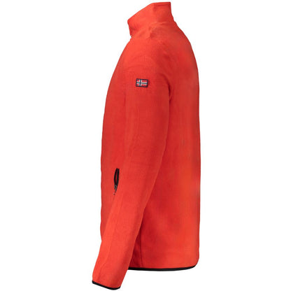 Sweatshirt by Norway 1963 for men in polyester red & signature presents a smart casual silhouette, featuring a smart casual and for a sophisticated look.