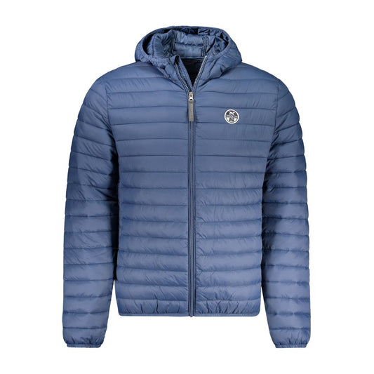 Hooded Jacket by North Sails for men in polyamide blue showcases a enveloping silhouette, artfully detailed with a enveloping hooded neckline and premium pockets & hooded for a truly enveloping finish.