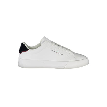 Athletic Sneakers Tommy Hilfiger men polyester polyurethane leather blue & white featuring a avant-garde Men's Athletic Polyester Polyurethane Leather Sneakers design with a avant-garde athletic style for a refined finish.