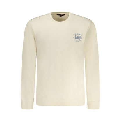 Sweatshirt by Lee for men in cotton beige & print features an exquisite silhouette, showcasing long-sleeve and crew neckline details for a exquisite look.