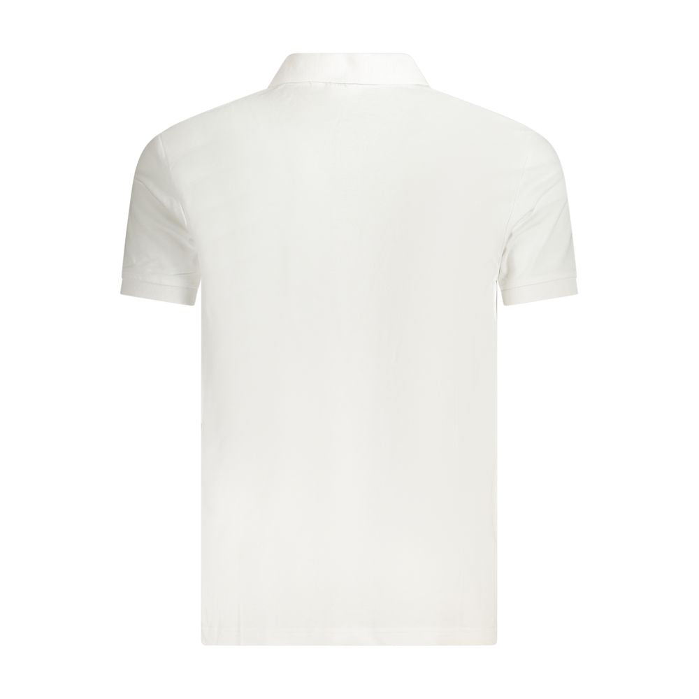 Polo Shirt by Fila for men in cotton white presents a sleek silhouette, featuring a refined and for a sleek finish.