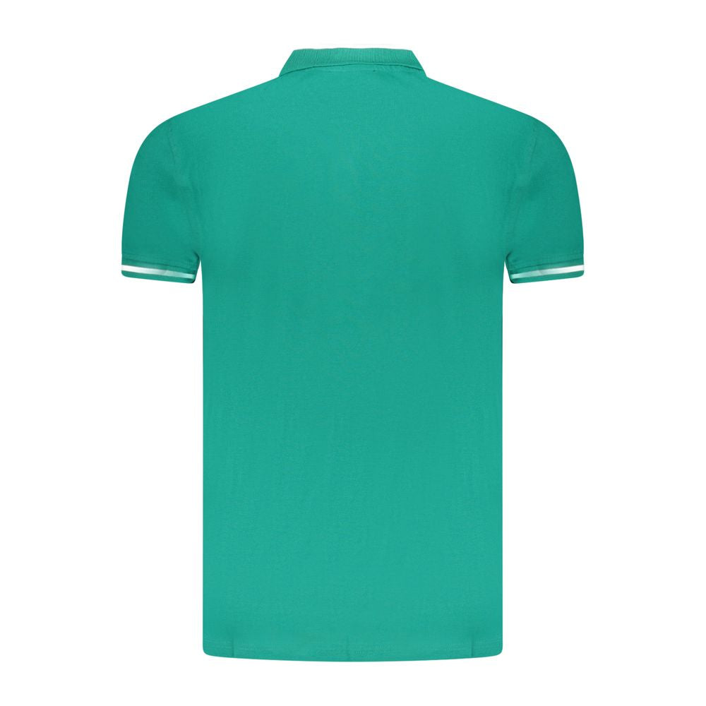 Polo Shirt by Cavalli Class for men in cotton green features a eye catching silhouette, showcasing a refined and for a eye catching finish.