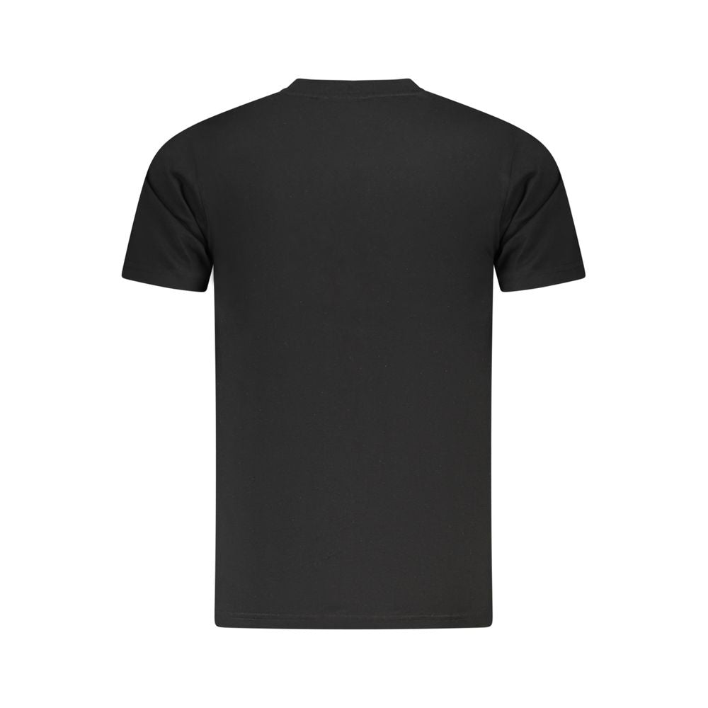 T-Shirt by Cavalli Class for men in cotton black & print features an edgy silhouette, meticulously detailed with a sophisticated and crew neckline for a truly edgy finish.