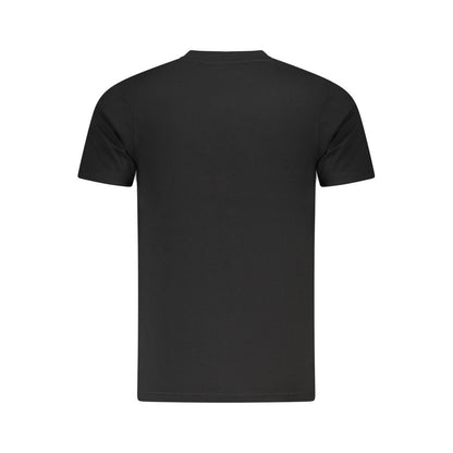 T-Shirt by Cavalli Class for men in cotton black & print features an edgy silhouette, meticulously detailed with a sophisticated and for a truly edgy finish.