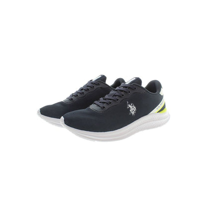 Sneakers by U.S. POLO ASSN. for men in polyester & polyethylene blue & signature presents a sumptuous silhouette, artfully capturing the essence of the Men's Casual Polyester & Polyethylene Sneakers with its sumptuous casual style design.