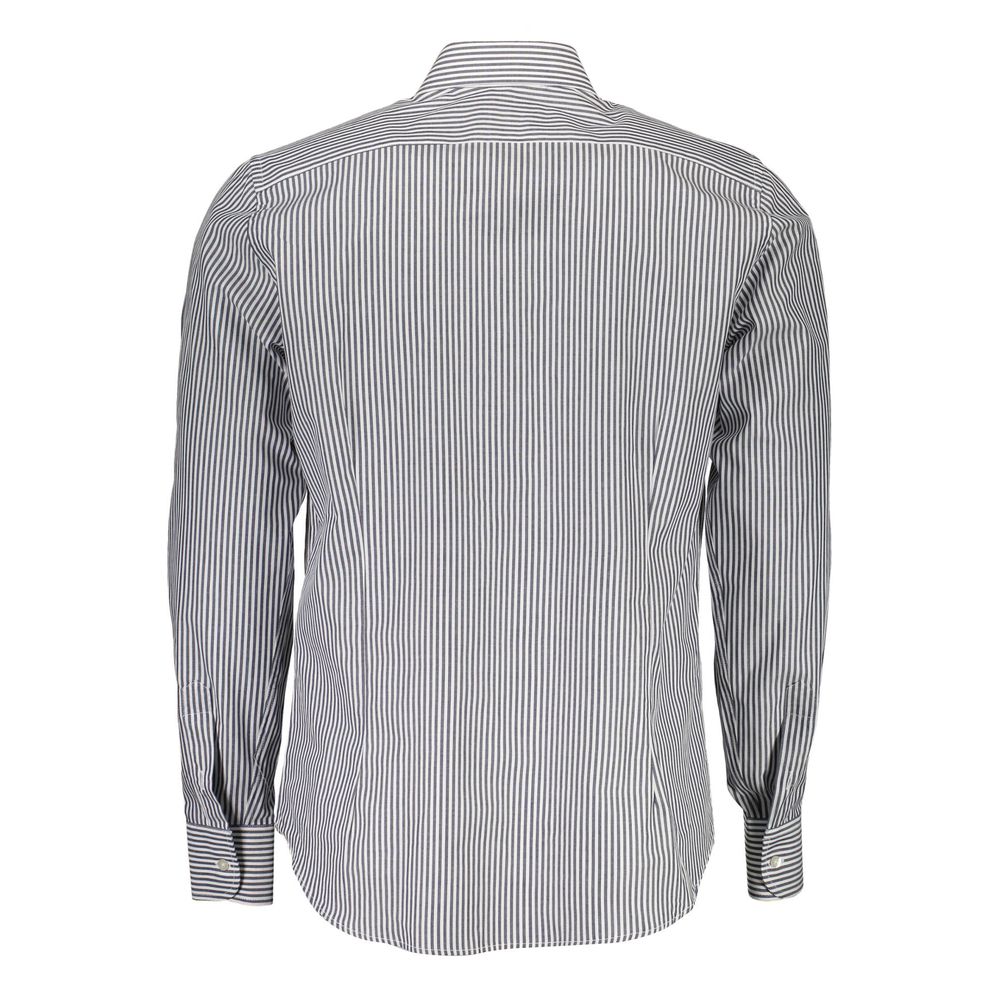 Shirt by La Martina for men in cotton blue features an polished silhouette, showcasing a sophisticated and detail for a truly polished finish.