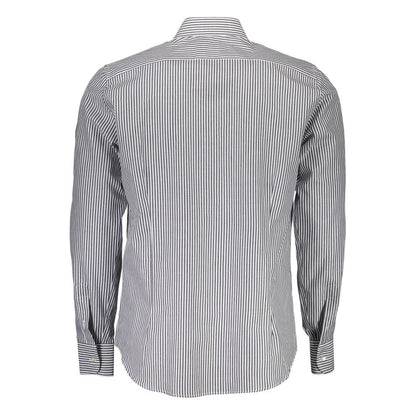 Shirt by La Martina for men in cotton blue features an polished silhouette, showcasing a sophisticated and detail for a truly polished finish.