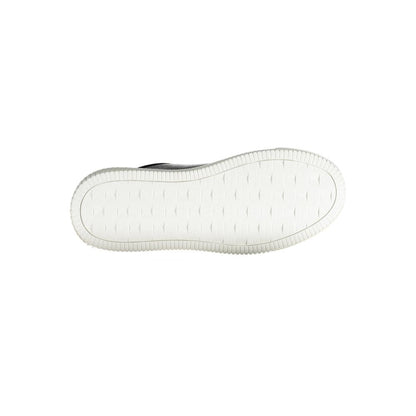 Athletic Sneakers by Calvin Klein for men in polyester polyethylene leather black, signature & print presents a sleek silhouette, perfectly capturing the athletic style essence of Men's Athletic Polyester Polyethylene Leather Sneakers with its sleek design and premium finish.