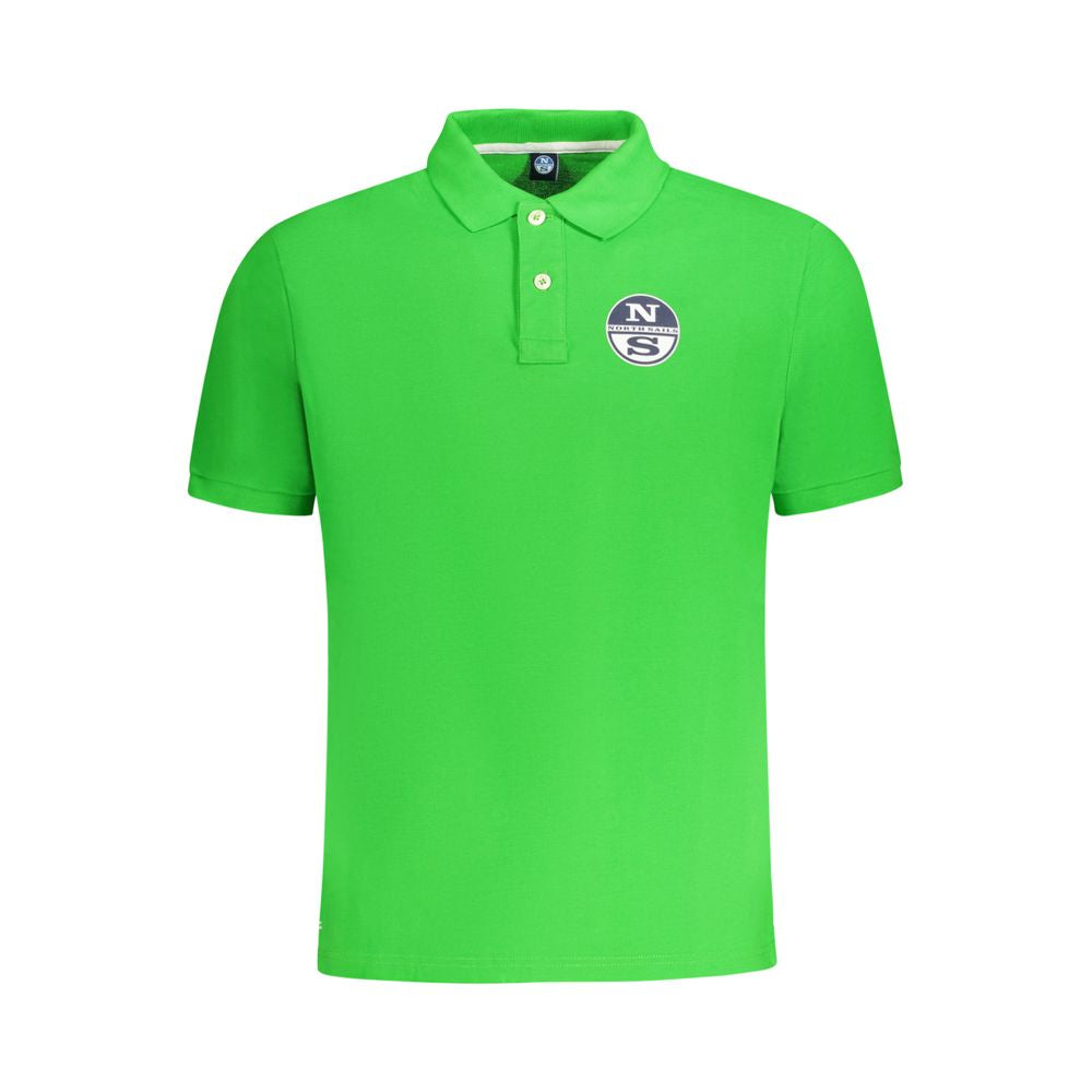 Polo Shirt by North Sails for men in cotton green & print presents a distinguished silhouette, showcasing a sophisticated and distinguished short-sleeve for a truly distinguished finish.