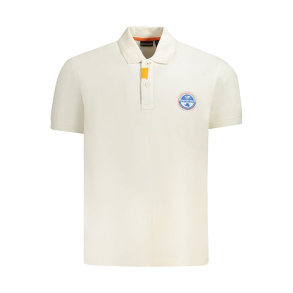 Polo Shirt by Napapijri for men in cotton white presents a distinguished silhouette, showcasing a sophisticated and distinguished for a truly distinguished finish.