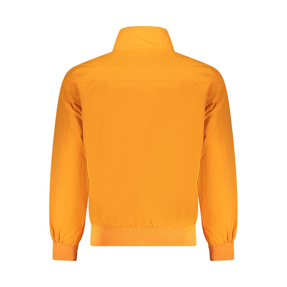 Bomber Jacket by North Sails for men in stretch polyamide cotton orange & white presents a effortlessly chic silhouette, showcasing a sophisticated and premium breathable-design for a truly effortlessly chic finish.