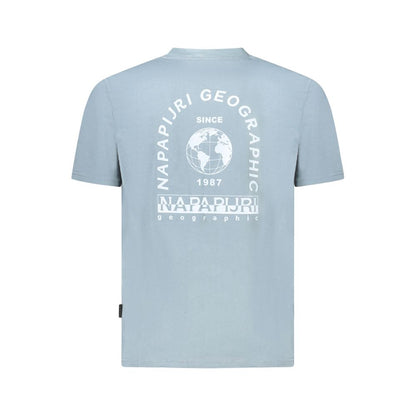T-Shirt by Napapijri for men in stretch organic cotton brown & gray showcases a fashionable silhouette, elegantly detailed with a fashionable and for a sophisticated, high-fashion look.