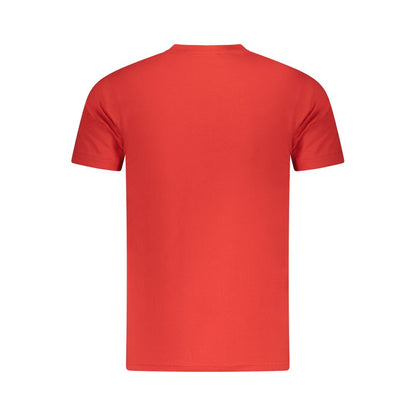 Polo Shirt by Cavalli Class for men in denim cotton red & print features a eye catching silhouette, showcasing a refined and for a eye catching finish.