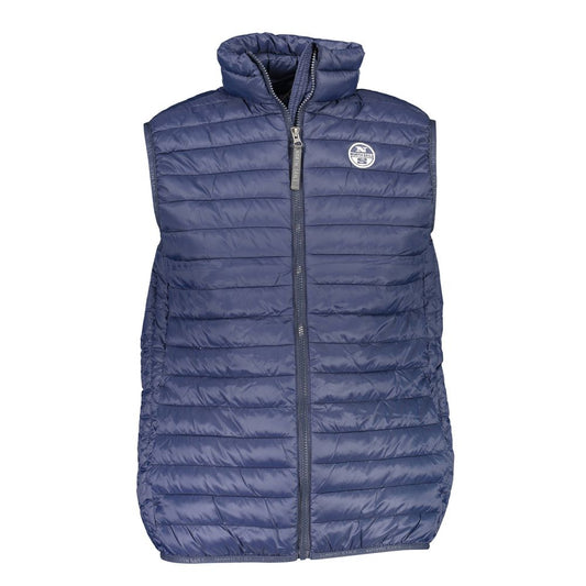 Vest by North Sails for men in polyamide blue showcases a utilitarian silhouette, artfully incorporating pockets and a utilitarian for a truly utilitarian finish.