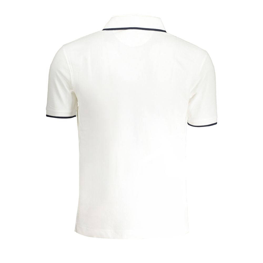 Polo Shirt by La Martina for men in cotton white showcases a sharp silhouette, detailed with a refined and sharp for a sophisticated finish.