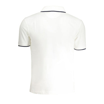 Polo Shirt by La Martina for men in cotton white showcases a sharp silhouette, detailed with a refined and sharp for a sophisticated finish.