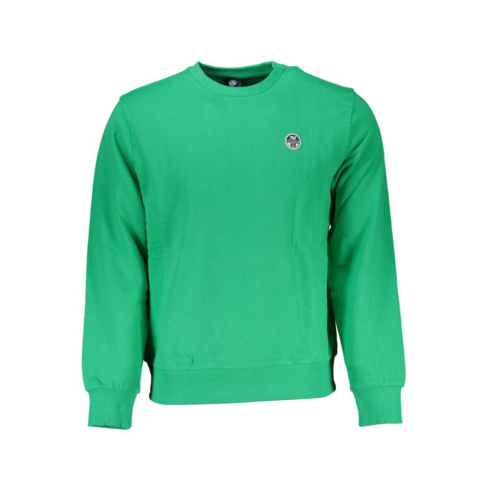 Sweatshirt by North Sails for men in cotton green features an exquisite silhouette, showcasing and crew neckline details for a exquisite look.
