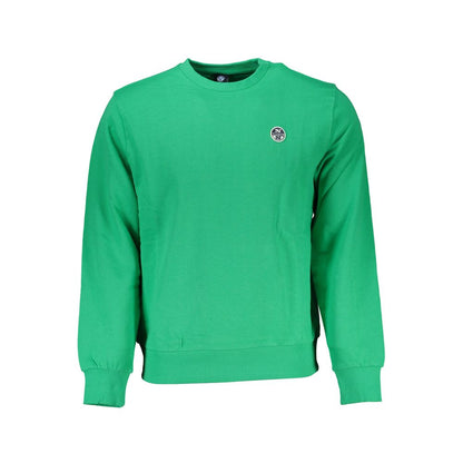 Sweatshirt by North Sails for men in cotton green features an exquisite silhouette, showcasing and crew neckline details for a exquisite look.