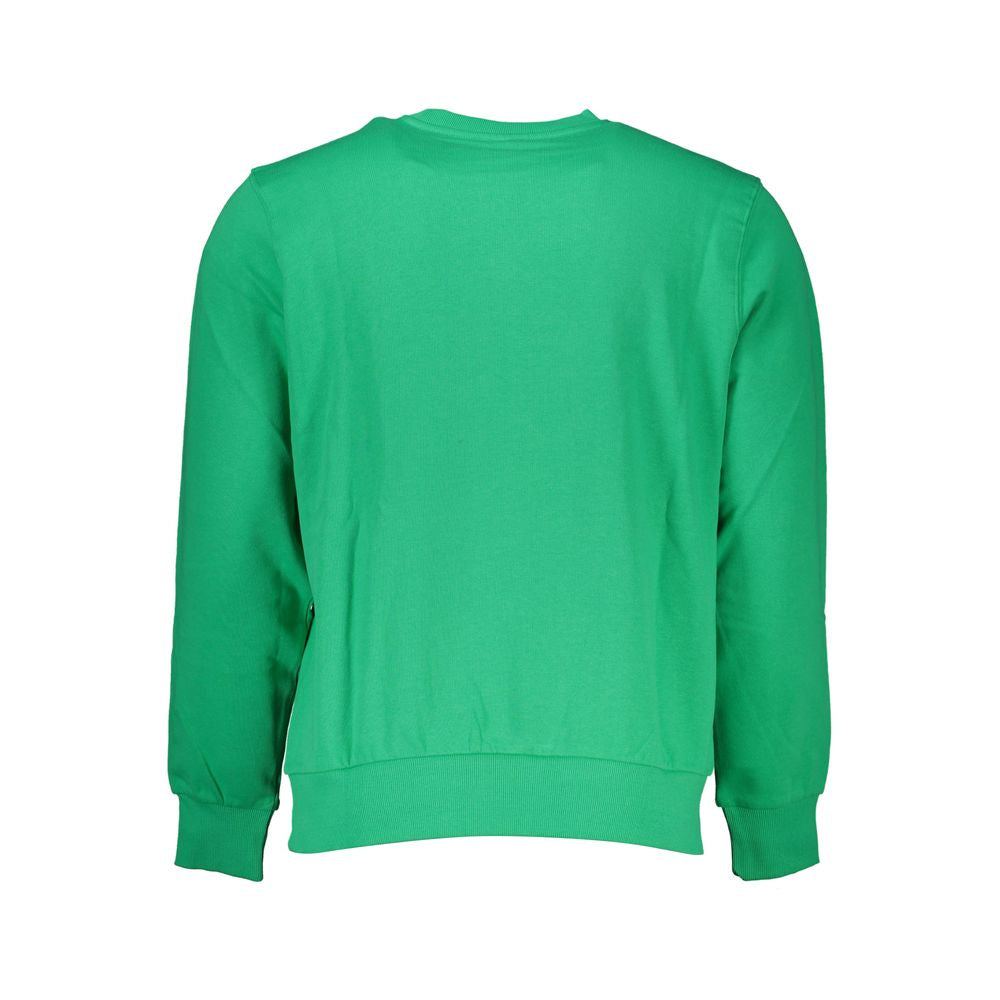 Sweatshirt by North Sails for men in cotton green features an provocated silhouette, detailed with a provocated and a refined for a sophisticated aesthetic.