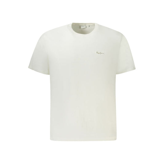 T-Shirt by Pepe Jeans for men in cotton white features an edgy silhouette, meticulously detailed with a sophisticated and for a truly edgy finish.