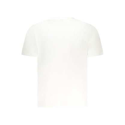 T-Shirt by North Sails for men in cotton white & print showcases a unassuming silhouette, artfully detailed with a refined crew neckline and unassuming for a sophisticated, contemporary look.