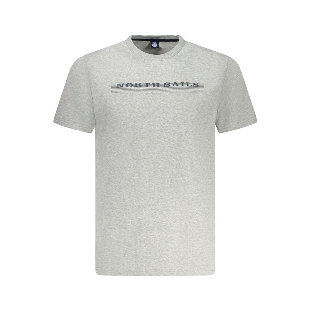 T-Shirt by North Sails for men in cotton brown, gray & print showcases a unassuming silhouette, artfully detailed with a refined crew neckline and unassuming short-sleeve for a sophisticated, contemporary look.