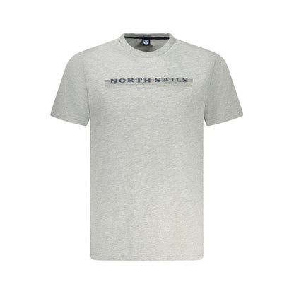 T-Shirt by North Sails for men in cotton brown, gray & print showcases a unassuming silhouette, artfully detailed with a refined crew neckline and unassuming short-sleeve for a sophisticated, contemporary look.