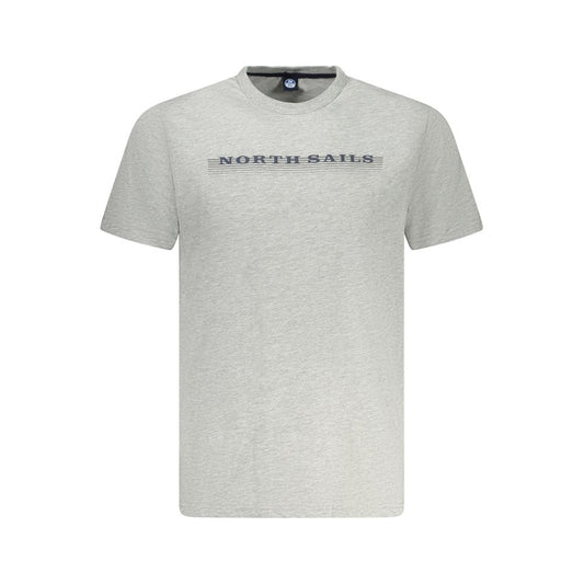 T-Shirt by North Sails for men in cotton brown, gray & print showcases a unassuming silhouette, artfully detailed with a refined crew neckline and unassuming short-sleeve for a sophisticated, contemporary look.
