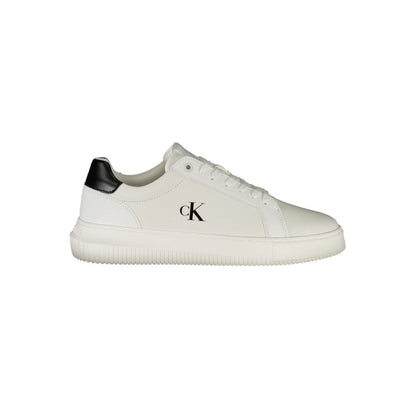 Athletic Sneakers by Calvin Klein for men in polyester polyethylene leather black, white & print features an stately silhouette, showcasing the signature athletic style of the Crisp Men's Athletic Polyester Polyethylene Leather Sneakers collection with a truly stately finish.
