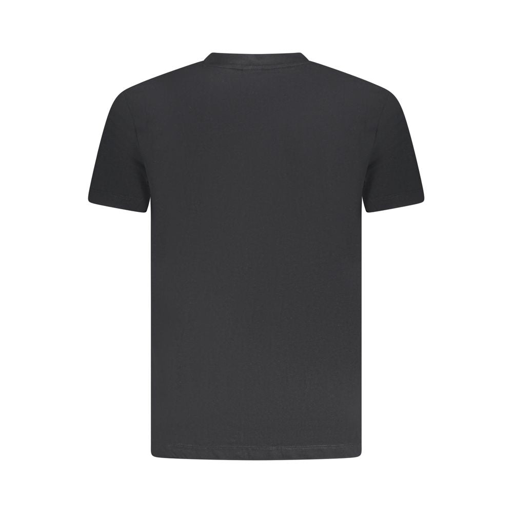 T-Shirt by Armata Di Mare for men in cotton black & print features an edgy silhouette, meticulously detailed with a sophisticated and crew neckline for a truly edgy finish.
