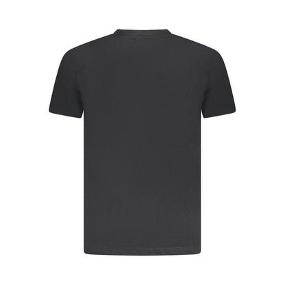 T-Shirt by Armata Di Mare for men in cotton black & print features an edgy silhouette, meticulously detailed with a sophisticated and crew neckline for a truly edgy finish.