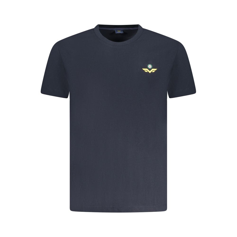 T-Shirt by Armata Di Mare for men in cotton blue & print showcases a chic silhouette, artfully detailed with a chic crew neckline and short-sleeve for a chic finish.