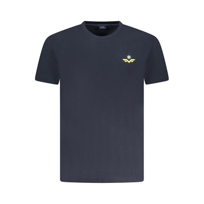 T-Shirt by Armata Di Mare for men in cotton blue & print showcases a chic silhouette, artfully detailed with a chic crew neckline and short-sleeve for a chic finish.
