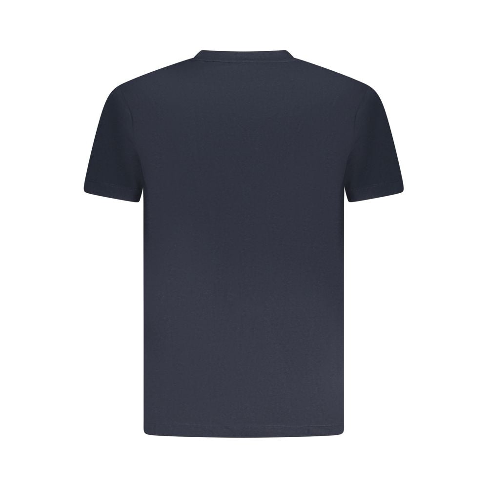 T-Shirt by Armata Di Mare for men in cotton blue & print showcases a fashionable silhouette, elegantly detailed with a fashionable and crew neckline for a sophisticated, high-fashion look.