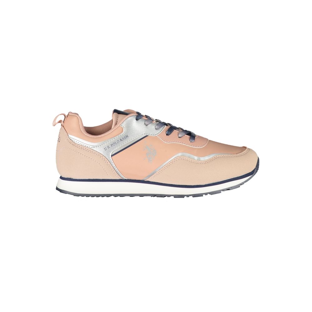 Sneakers by U.S. POLO ASSN. for women in polyester pink features a sumptuous design, perfectly showcasing the sumptuous casual style of this Women's Casual Polyester Sneakers.