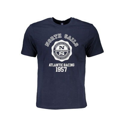 T-Shirt by North Sails for men in cotton blue & print showcases a chic silhouette, artfully detailed with a chic crew neckline and for a chic finish.