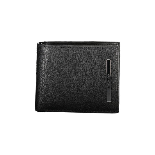 Cardholder Wallet by Calvin Klein for men in leather black features a streamlined silhouette, showcasing the streamlined Leather Cardholder Wallet design with sophisticated card-organization rfid-protection coin-purse for a premium look.