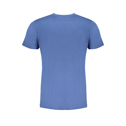 T-Shirt by Norway 1963 for men in cotton blue & print features an on trend silhouette, perfectly showcasing a on trend and crew neckline for an elevated aesthetic.