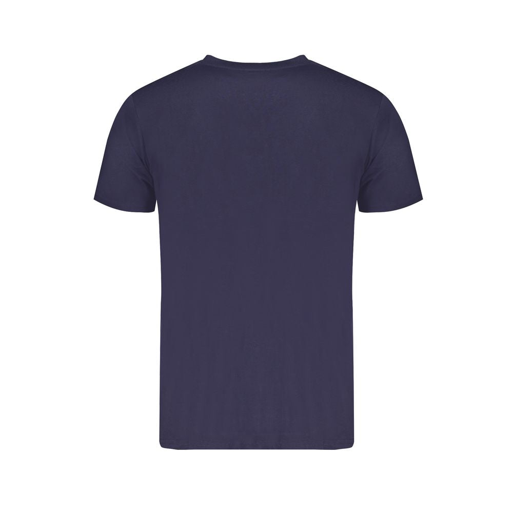 T-Shirt by Norway 1963 for men in cotton blue & print showcases a dramatic silhouette, elegantly detailed with a dramatic and for a truly dramatic finish.