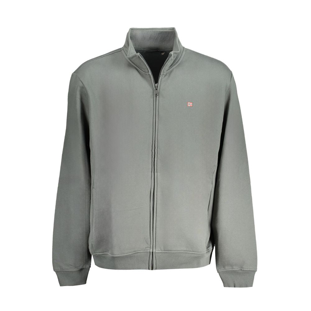 Sweatshirt by Napapijri for men in cotton green features an provocated silhouette, detailed with a provocated long-sleeve and a refined for a sophisticated aesthetic.