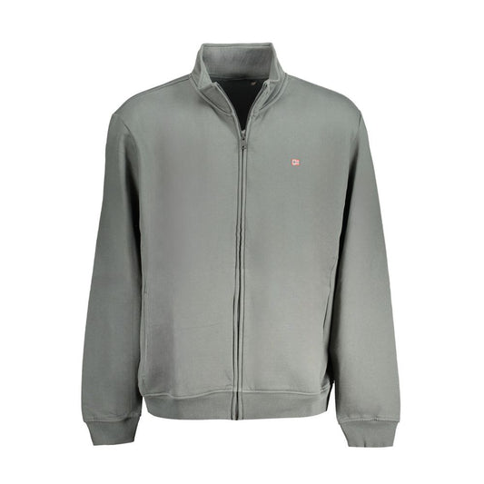 Sweatshirt by Napapijri for men in cotton green features an provocated silhouette, detailed with a provocated long-sleeve and a refined for a sophisticated aesthetic.