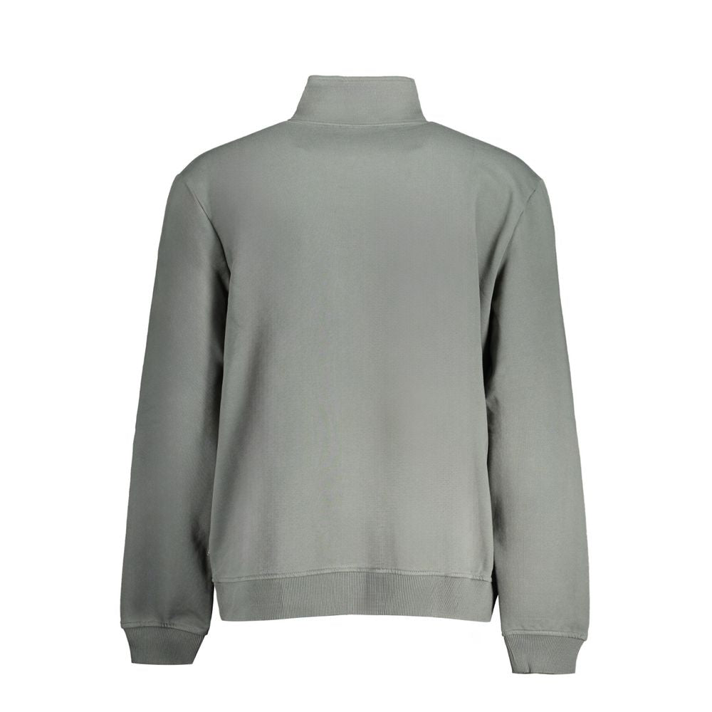 Sweatshirt by Napapijri for men in cotton green showcases a slouchy chic silhouette, artfully detailed with a slouchy chic and for a slouchy chic finish.