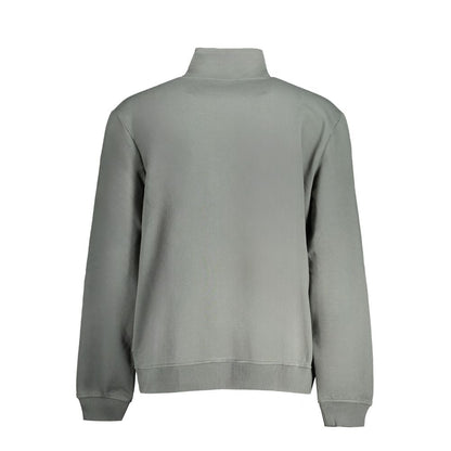 Sweatshirt by Napapijri for men in cotton green showcases a slouchy chic silhouette, artfully detailed with a slouchy chic and for a slouchy chic finish.