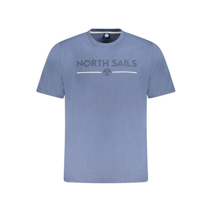 T-Shirt by North Sails for men in cotton blue & print features an on trend silhouette, perfectly showcasing a on trend and crew neckline for an elevated aesthetic.